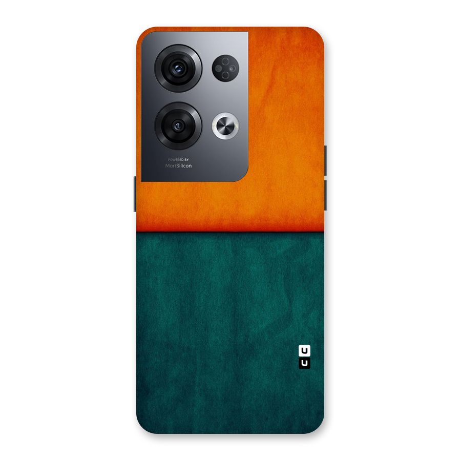 Orange Green Shade Back Case for Oppo Reno8 Pro 5G