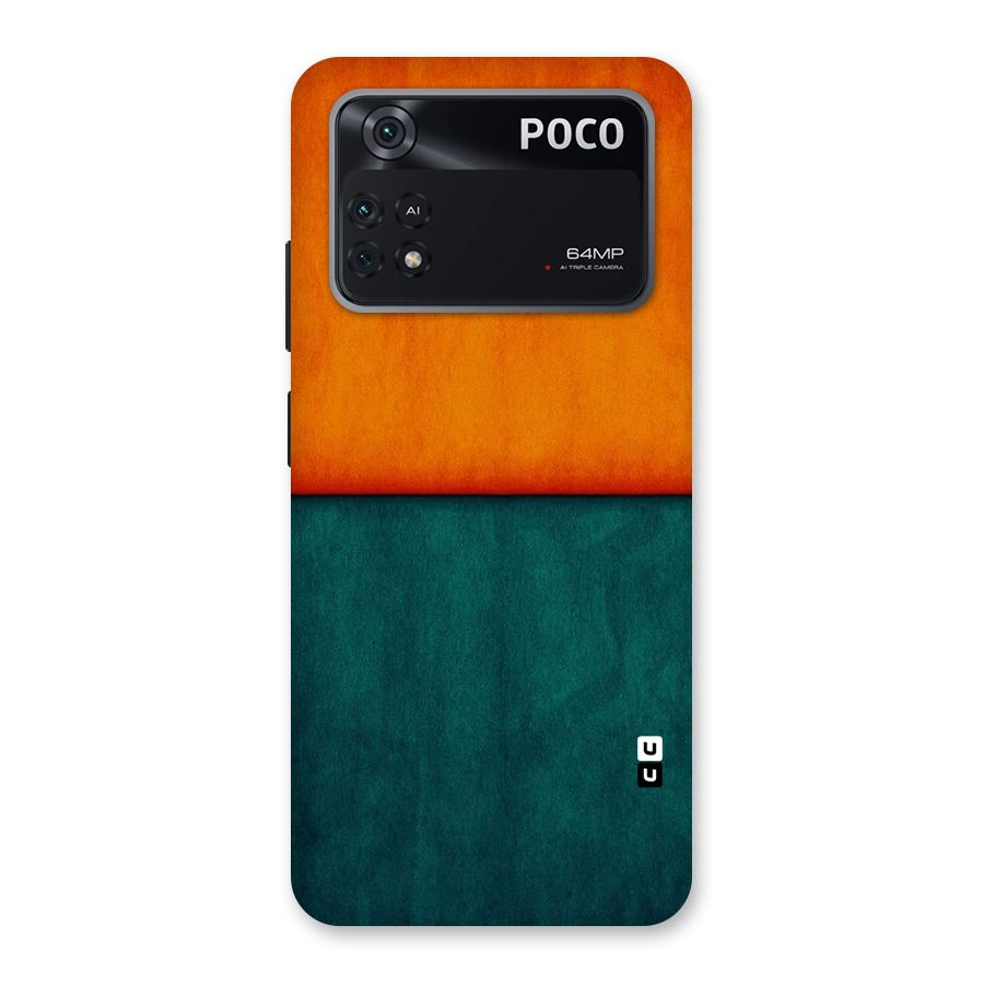 Orange Green Shade Back Case for Poco M4 Pro 4G