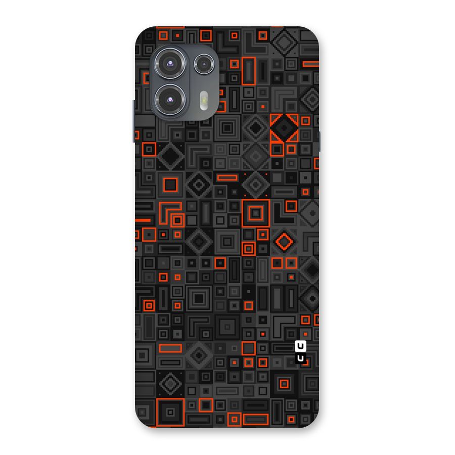 Orange Shapes Abstract Back Case for Motorola Edge 20 Fusion