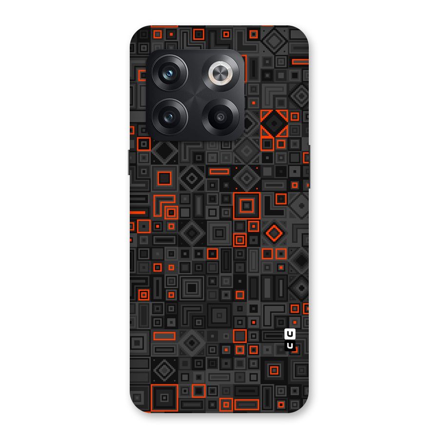 Orange Shapes Abstract Back Case for OnePlus 10T