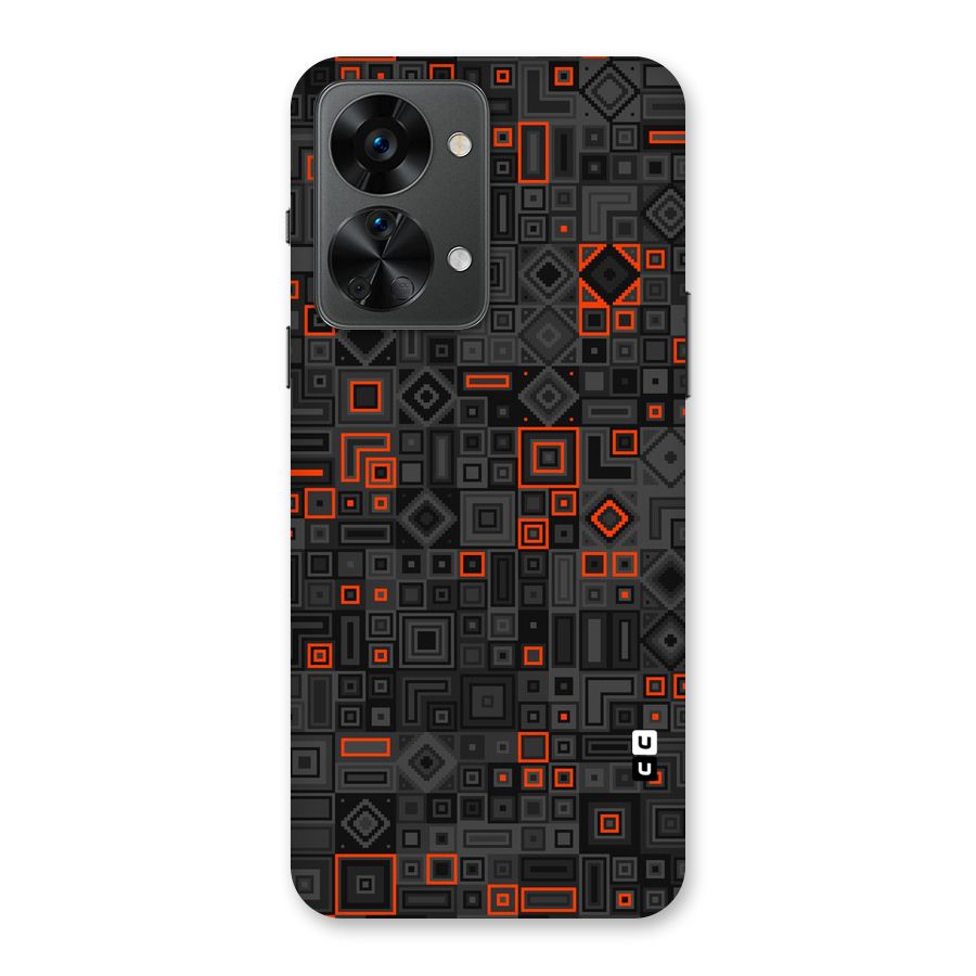 Orange Shapes Abstract Back Case for OnePlus Nord 2T