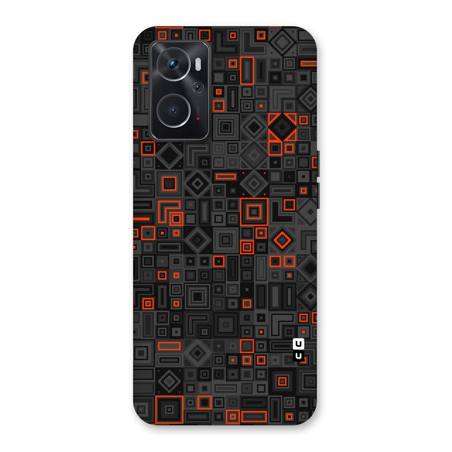 Orange Shapes Abstract Back Case for Oppo K10 4G