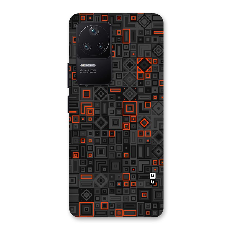 Orange Shapes Abstract Back Case for Poco F4 5G