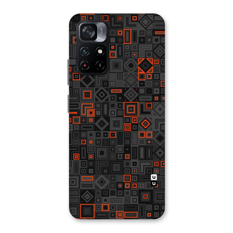 Orange Shapes Abstract Back Case for Poco M4 Pro 5G