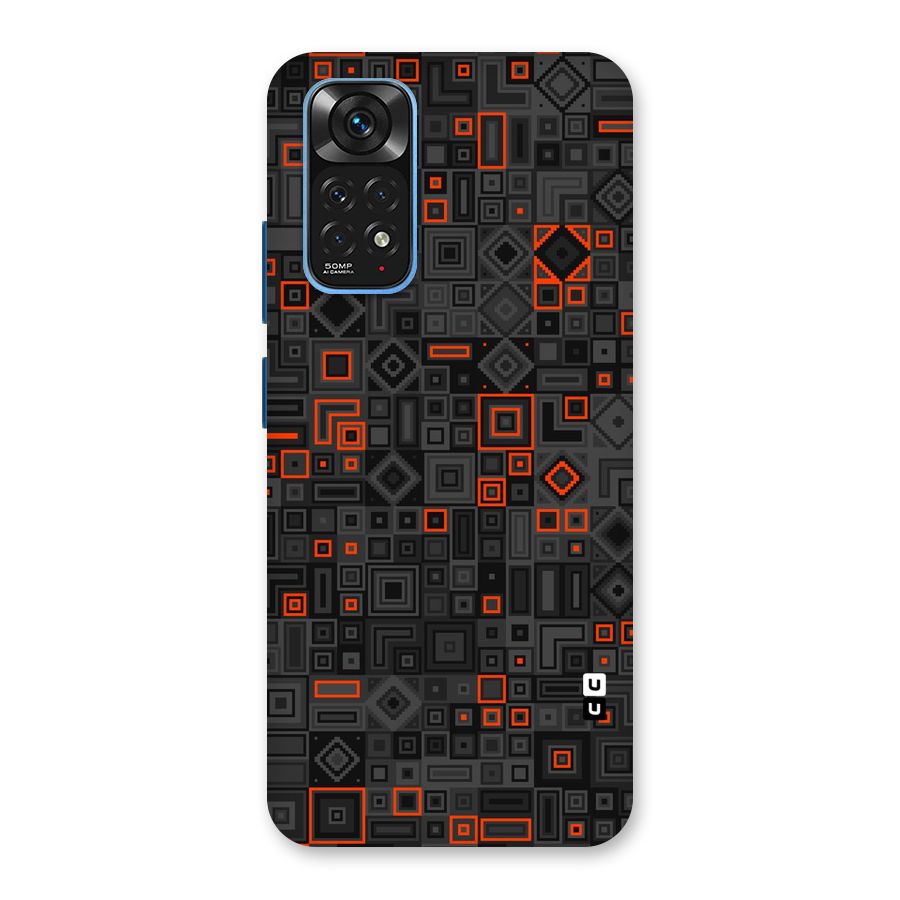 Orange Shapes Abstract Back Case for Redmi Note 11S