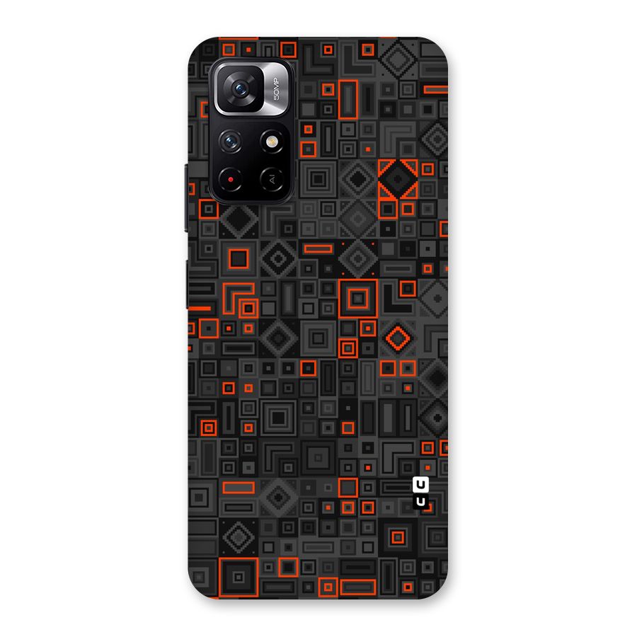 Orange Shapes Abstract Back Case for Redmi Note 11T 5G