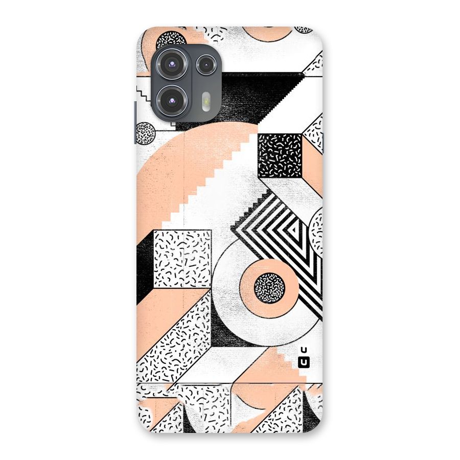 Orange Zig Zag Back Case for Motorola Edge 20 Fusion