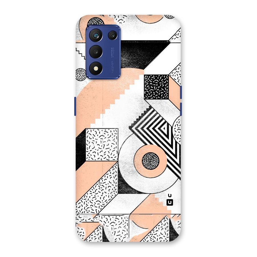 Orange Zig Zag Back Case for Realme 9 5G Speed