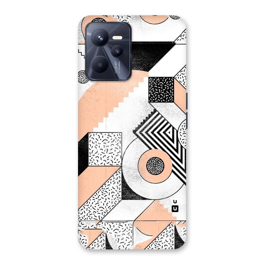 Orange Zig Zag Back Case for Realme C35