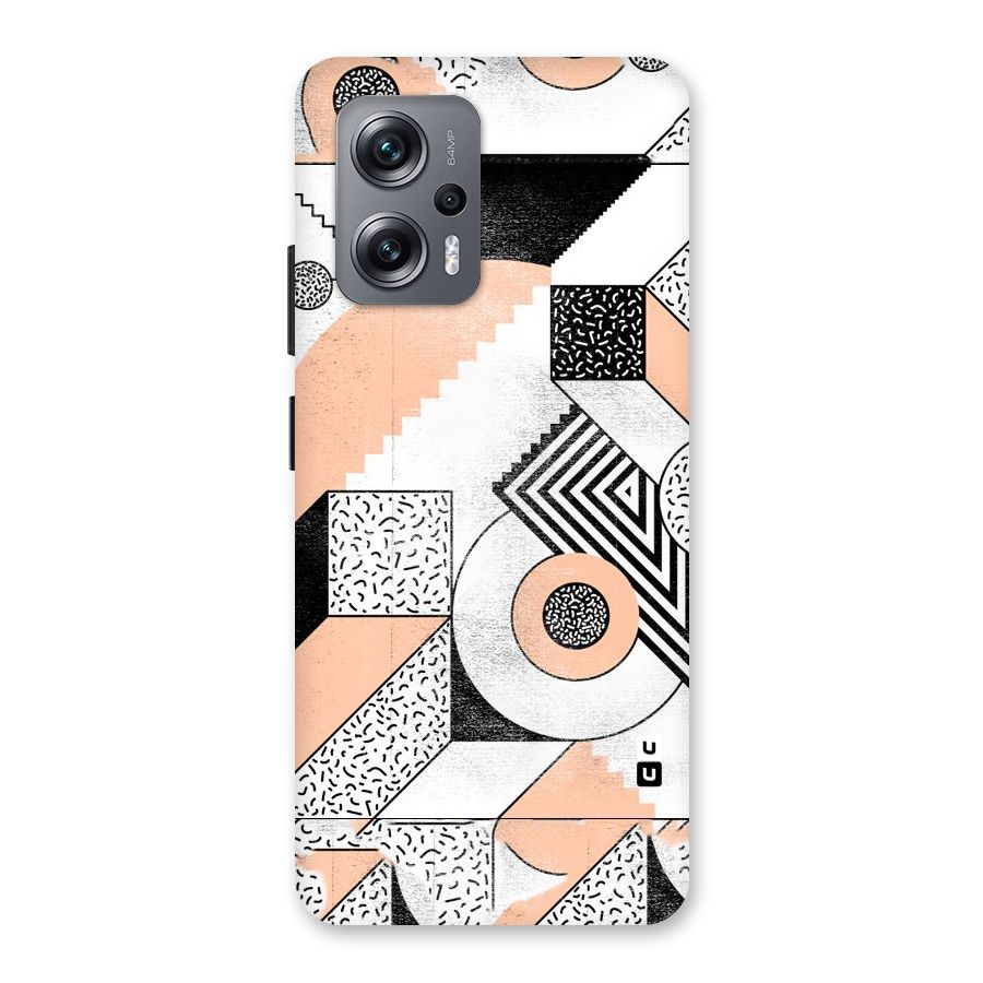 Orange Zig Zag Back Case for Redmi K50i