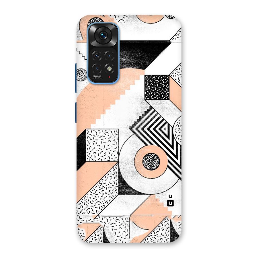 Orange Zig Zag Back Case for Redmi Note 11S