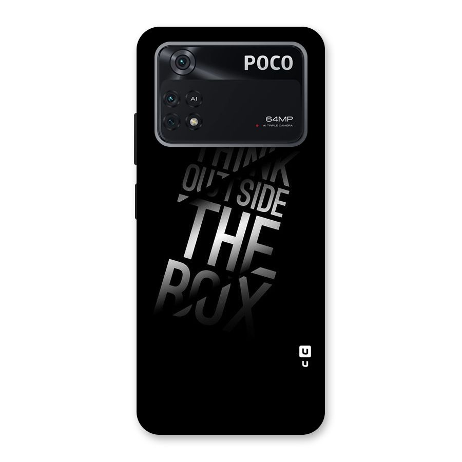 Outside The Box Thinking Back Case for Poco M4 Pro 4G