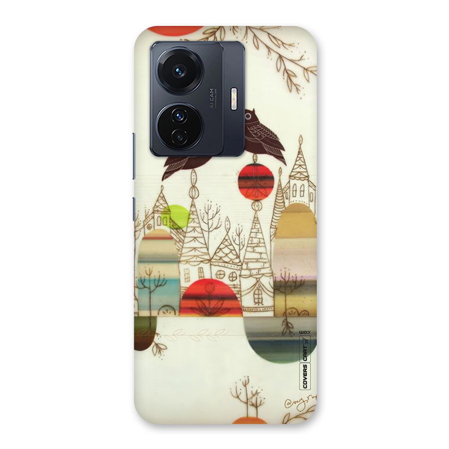 Owl Art Back Case for Vivo T1 Pro