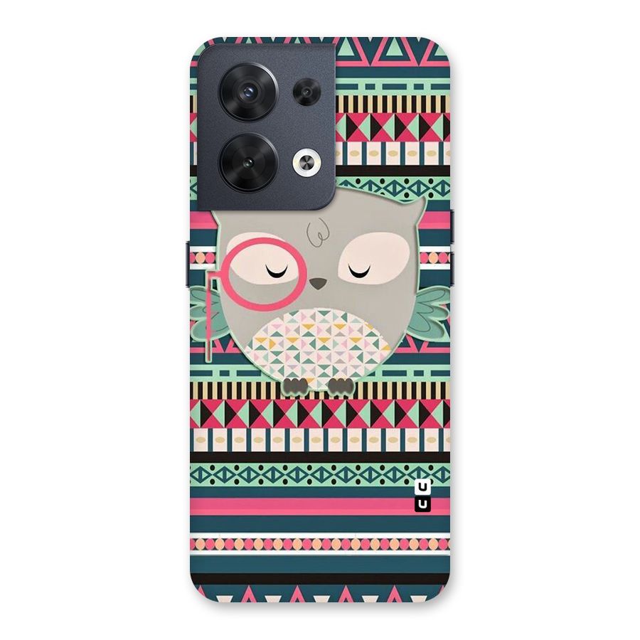 Owl Cute Pattern Back Case for Oppo Reno8 5G