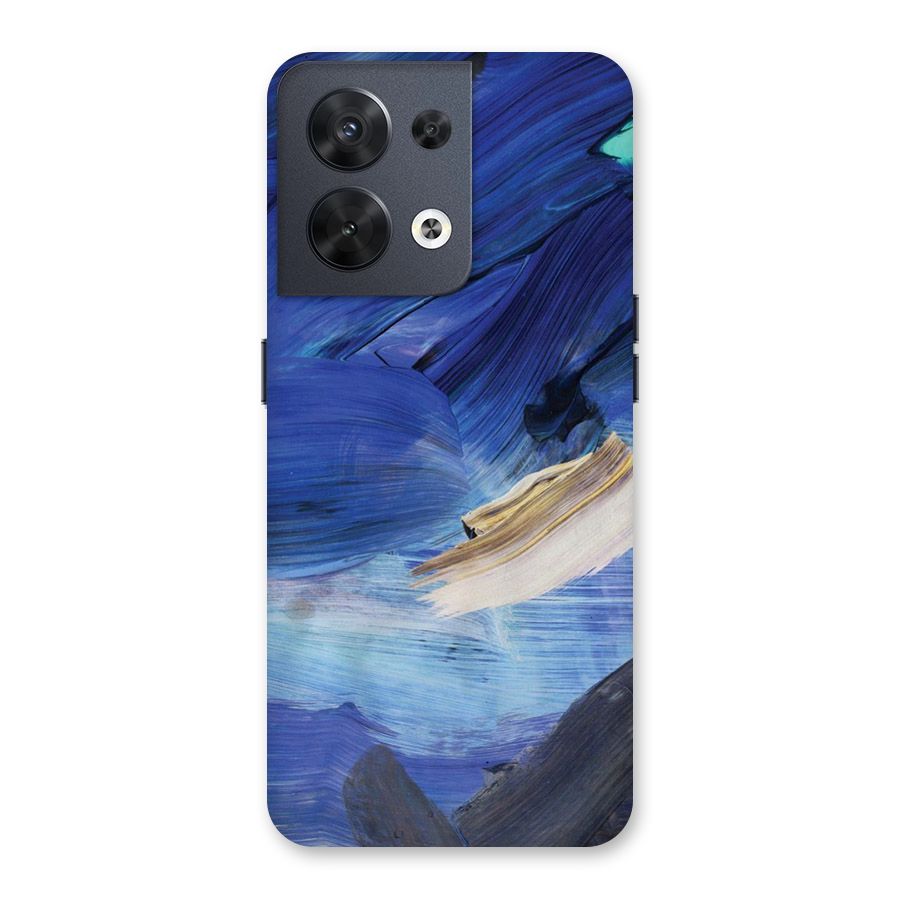 Paint Brush Strokes Back Case for Oppo Reno8 5G