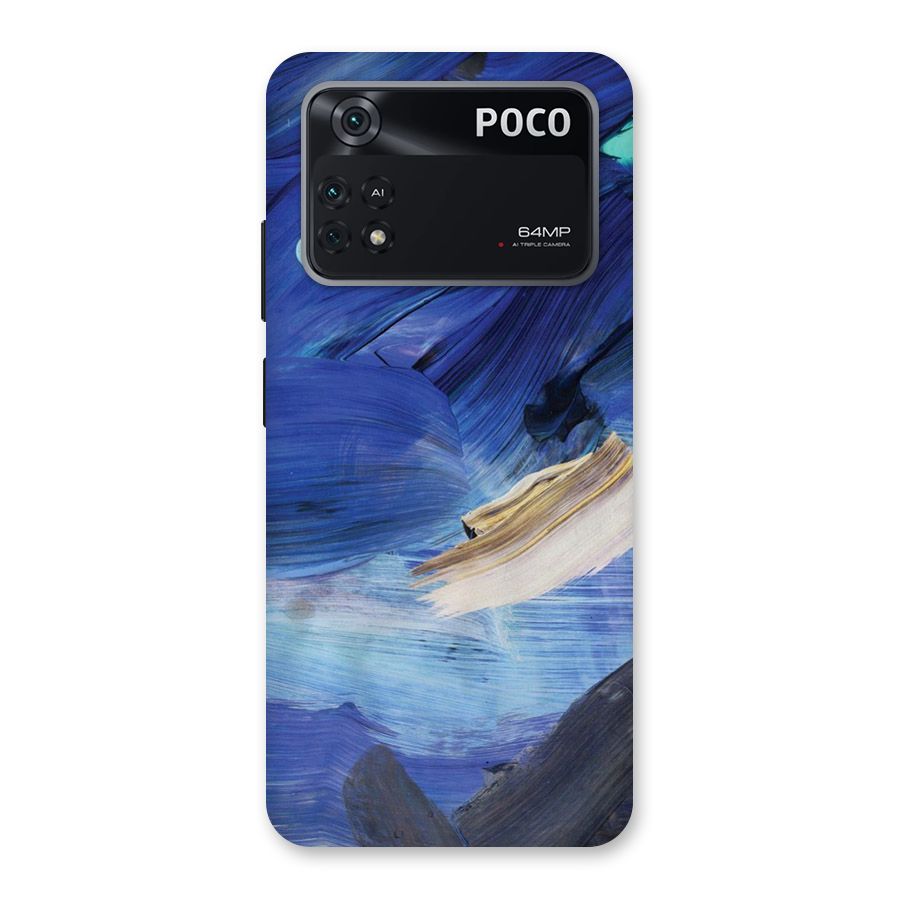 Paint Brush Strokes Back Case for Poco M4 Pro 4G