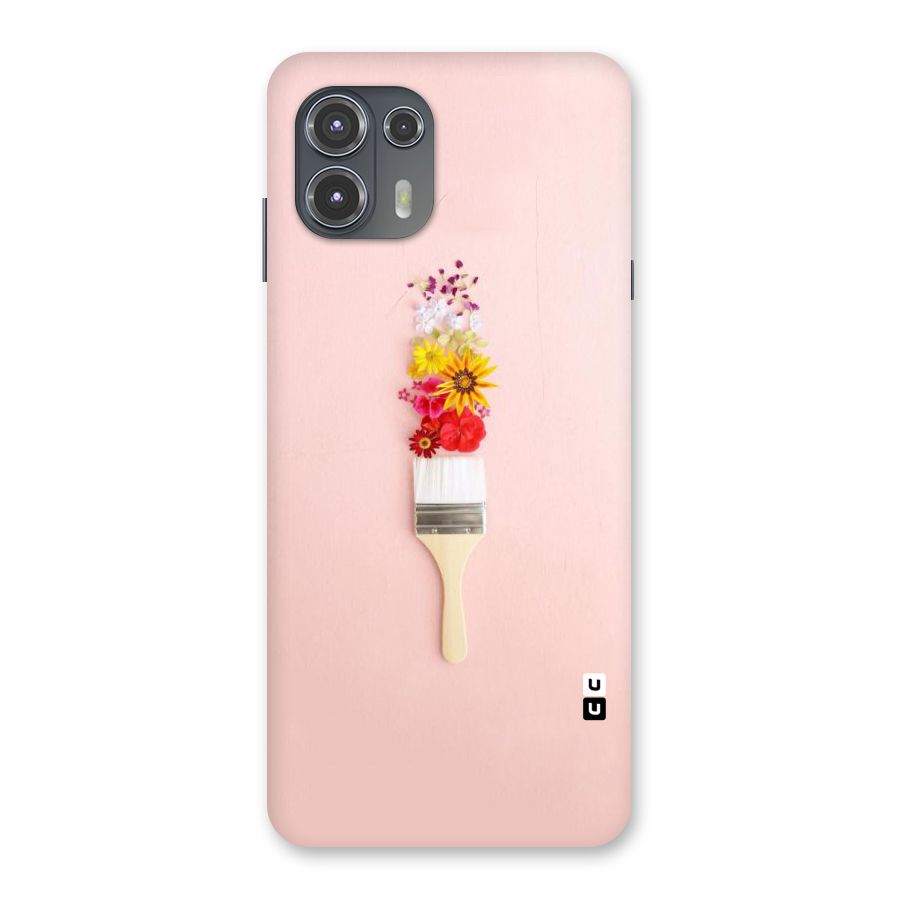 Painted Flowers Back Case for Motorola Edge 20 Fusion