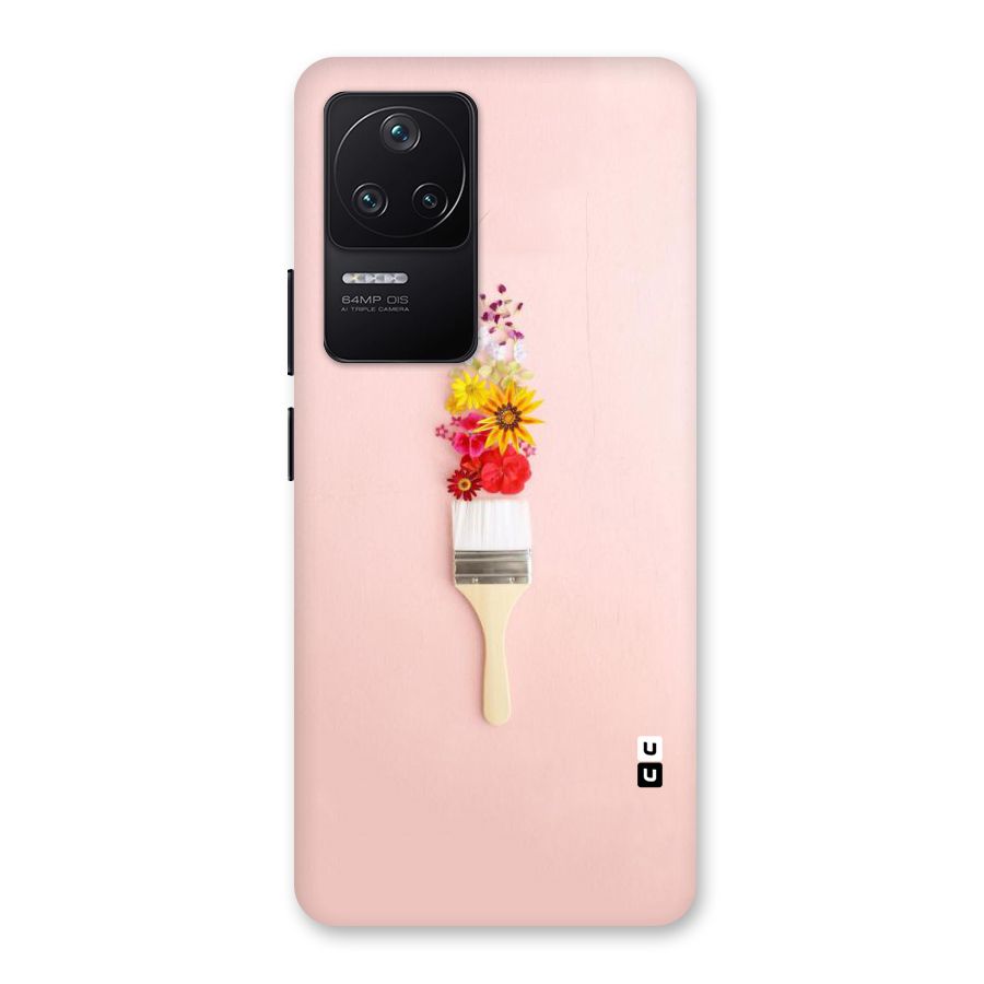 Painted Flowers Back Case for Poco F4 5G