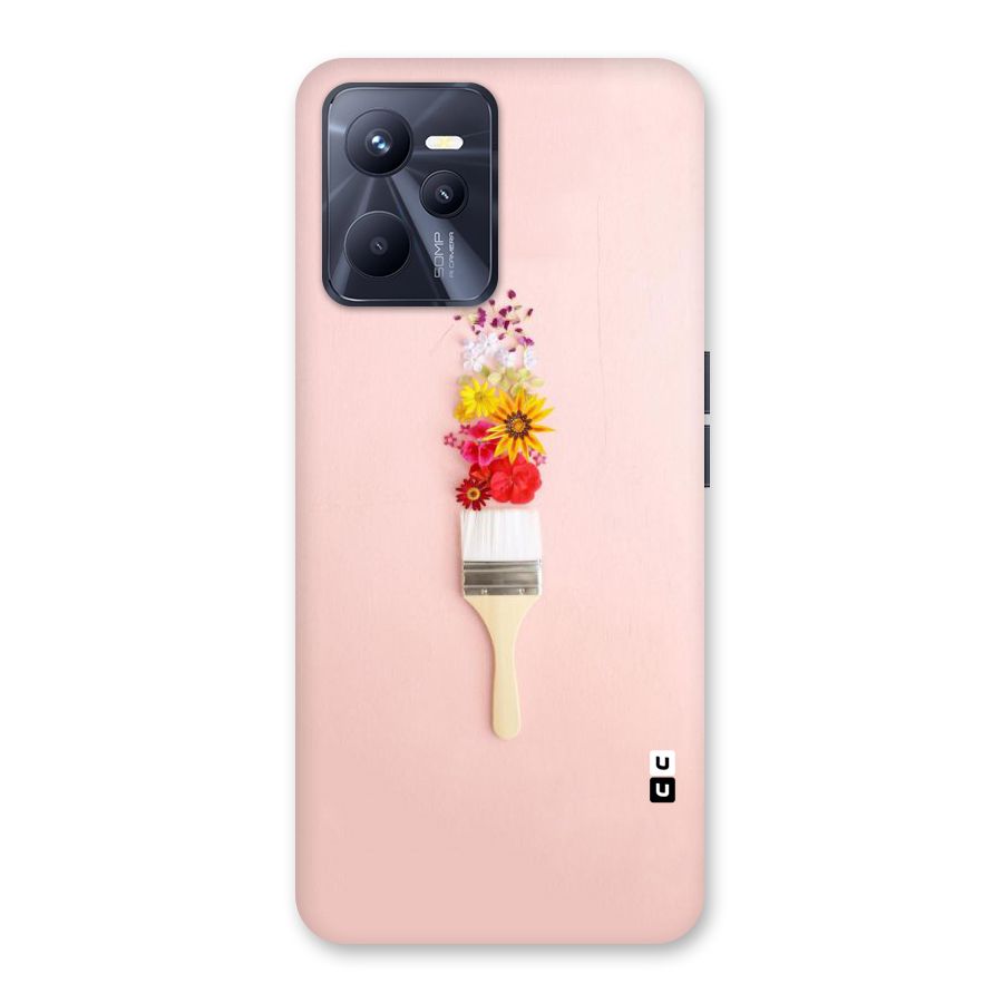 Painted Flowers Back Case for Realme C35