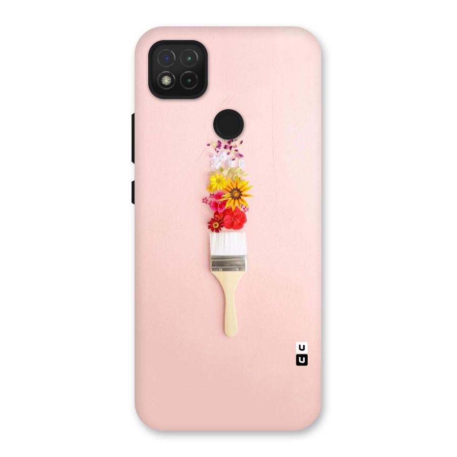 Painted Flowers Back Case for Redmi 9 Activ
