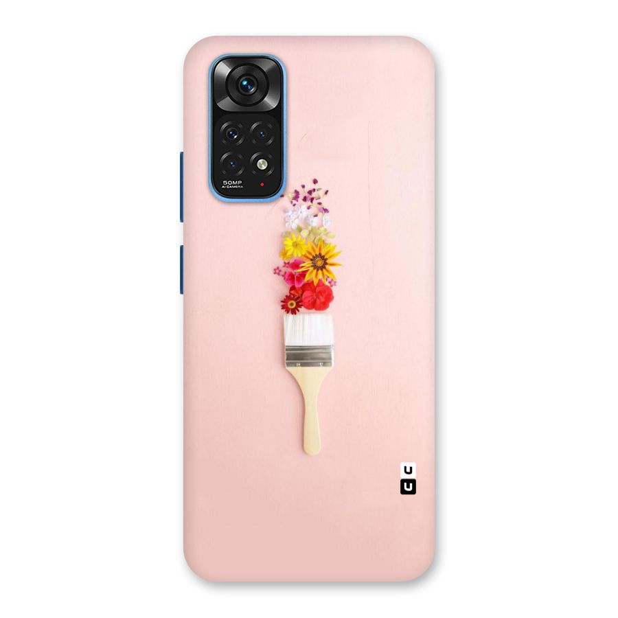 Painted Flowers Back Case for Redmi Note 11S