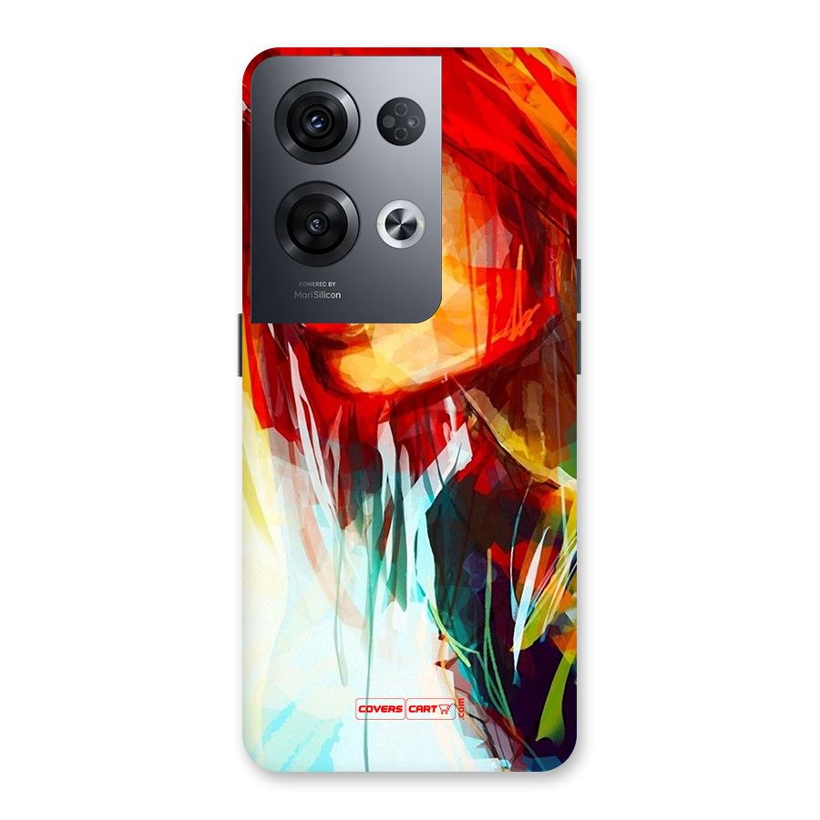 Painted Girl Back Case for Oppo Reno8 Pro 5G