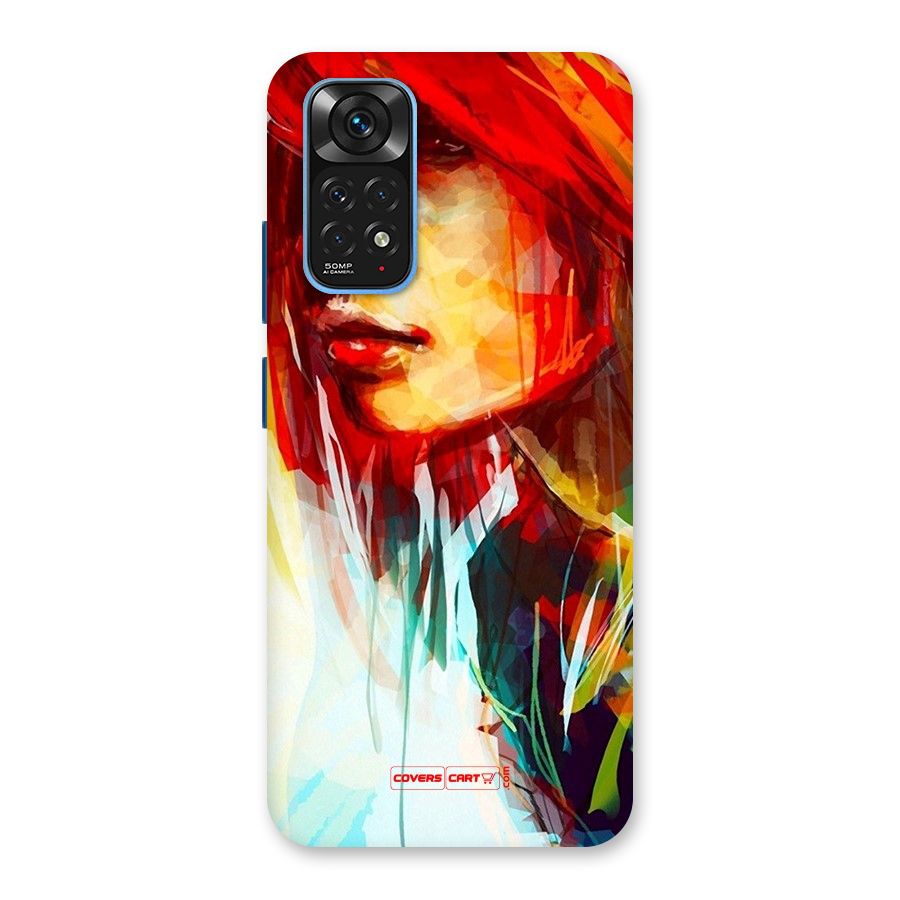 Painted Girl Back Case for Redmi Note 11S
