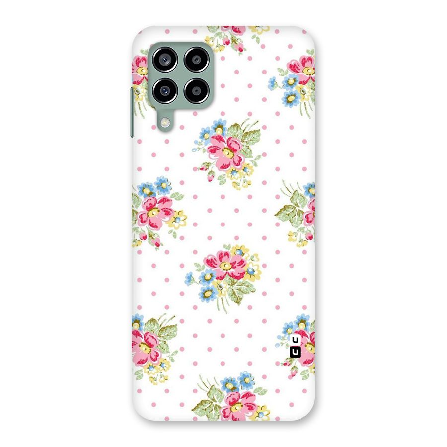Painted Polka Floral Back Case for Galaxy M33