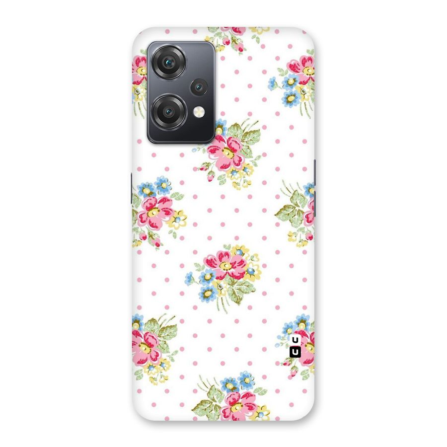 Painted Polka Floral Back Case for OnePlus Nord CE 2 Lite 5G