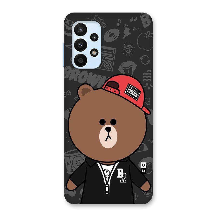 Panda Brown Back Case for Galaxy A23
