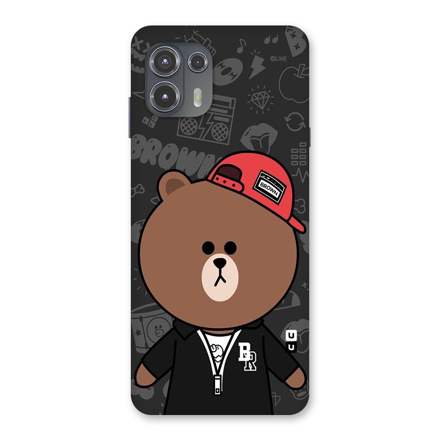 Panda Brown Back Case for Motorola Edge 20 Fusion