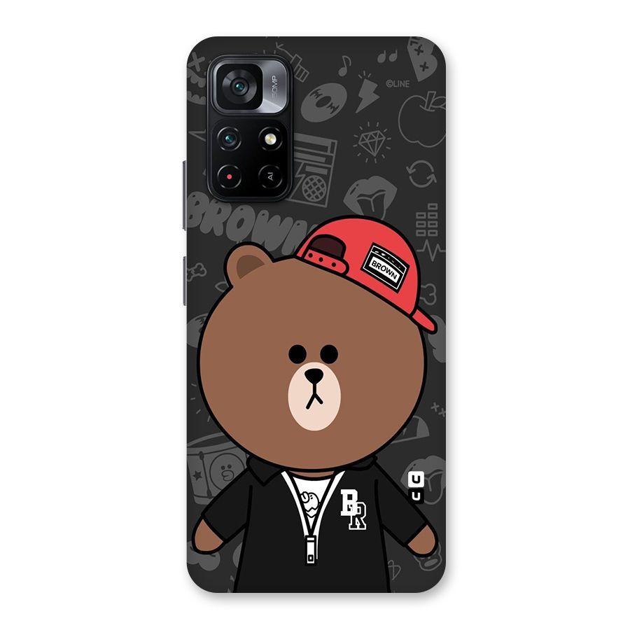 Panda Brown Back Case for Poco M4 Pro 5G
