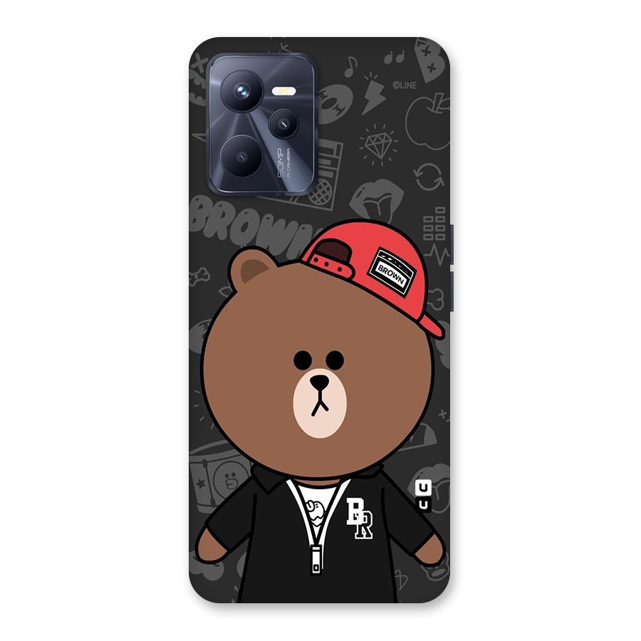 Panda Brown Back Case for Realme C35
