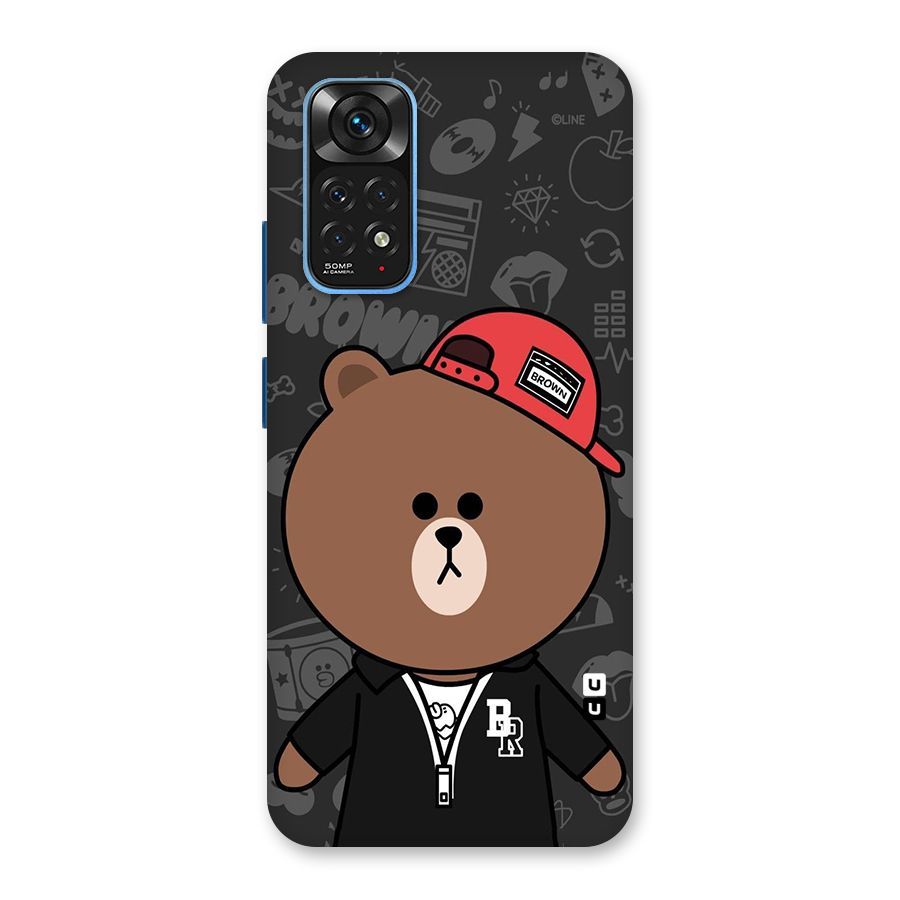 Panda Brown Back Case for Redmi Note 11S