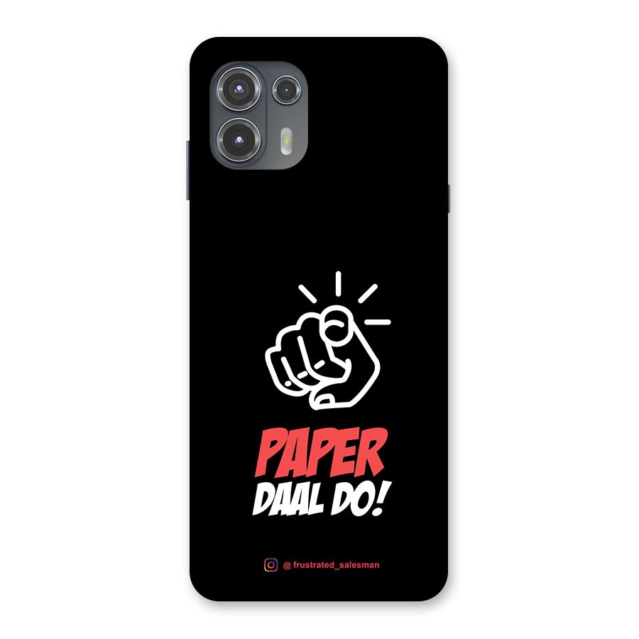 Paper Daal Do Black Back Case for Motorola Edge 20 Fusion