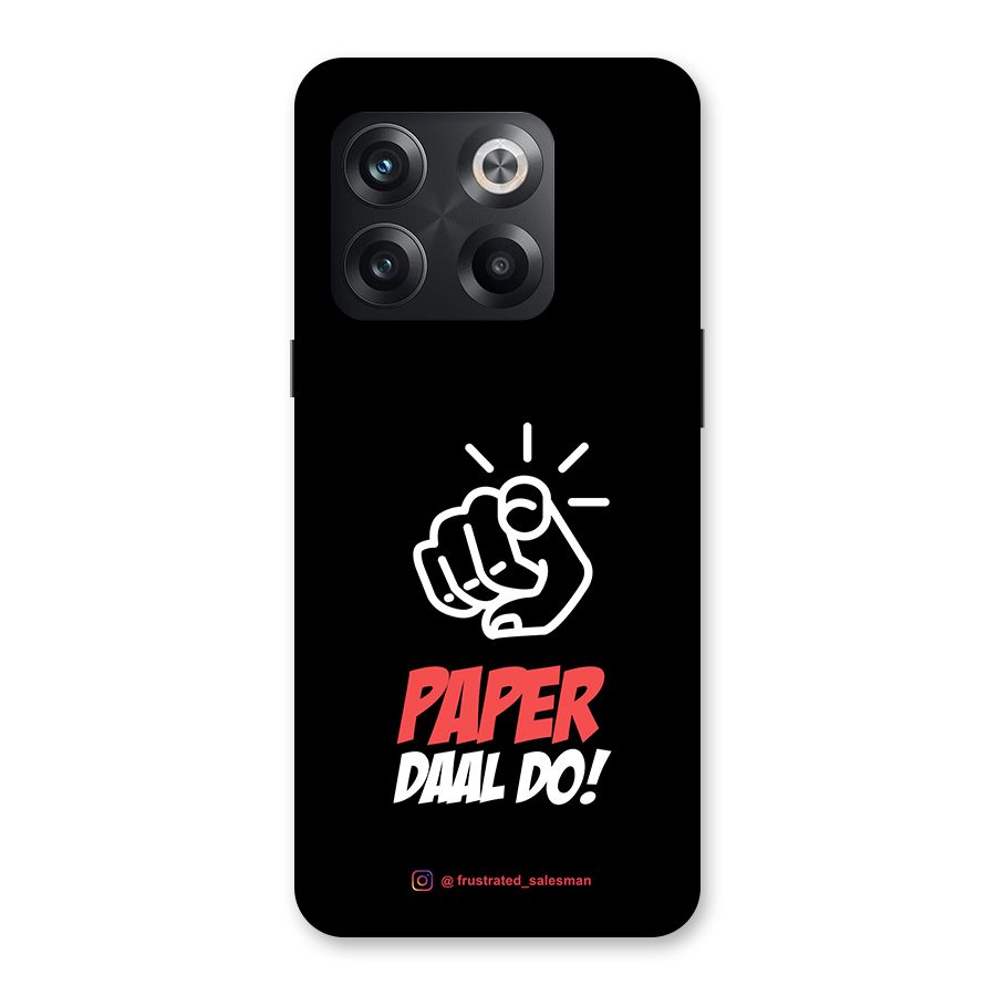 Paper Daal Do Black Back Case for OnePlus 10T