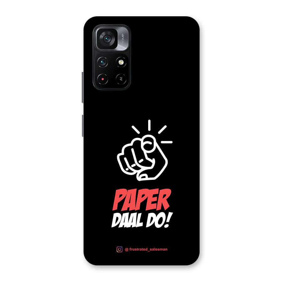 Paper Daal Do Black Back Case for Poco M4 Pro 5G
