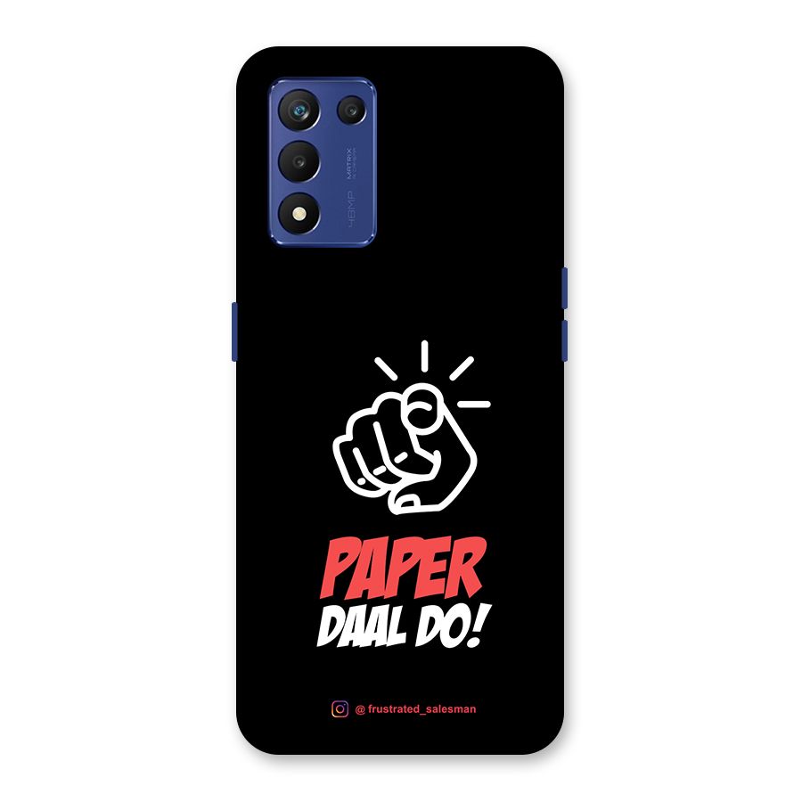 Paper Daal Do Black Back Case for Realme 9 5G Speed