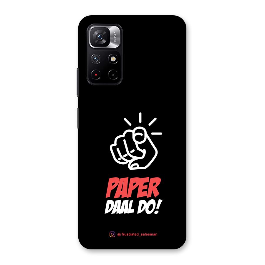 Paper Daal Do Black Back Case for Redmi Note 11T 5G