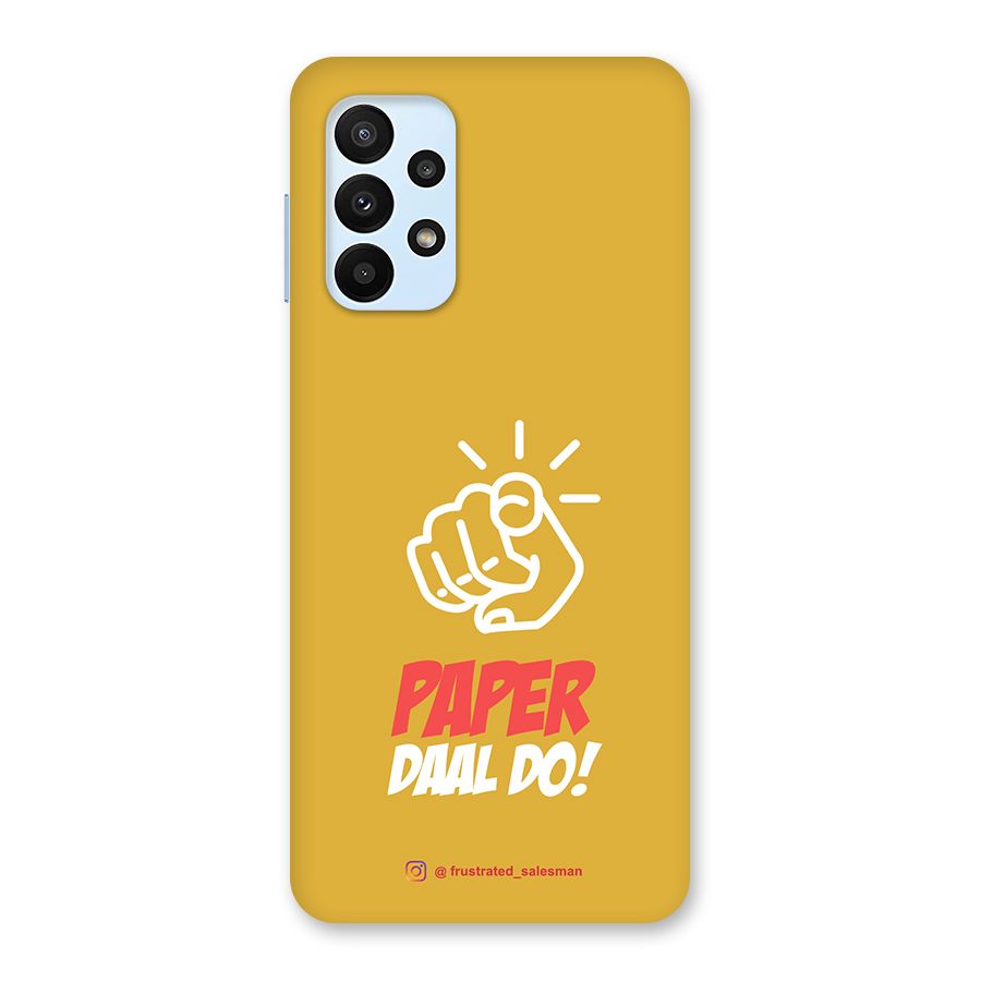 Paper Daal Do Mustard Yellow Back Case for Galaxy A23