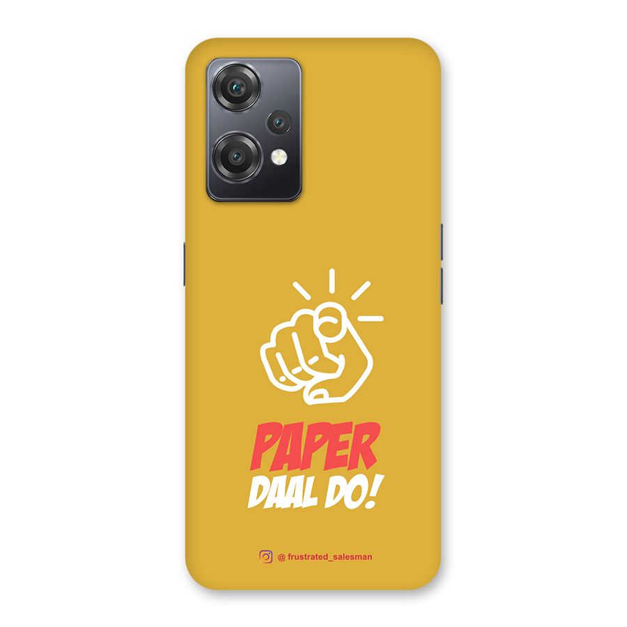 Paper Daal Do Mustard Yellow Back Case for OnePlus Nord CE 2 Lite 5G
