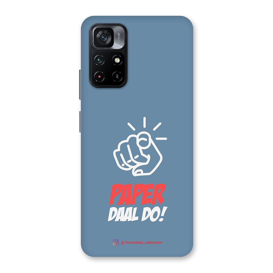 Paper Daal Do SteelBlue Back Case for Poco M4 Pro 5G