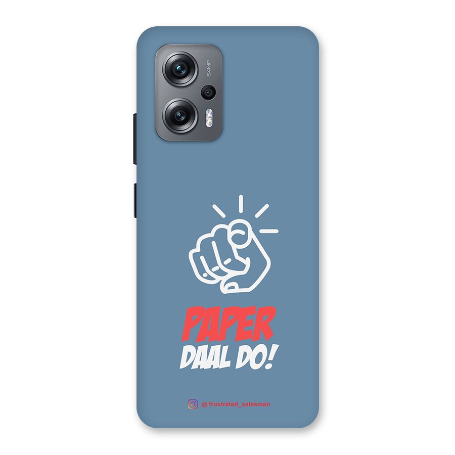 Paper Daal Do SteelBlue Back Case for Redmi K50i