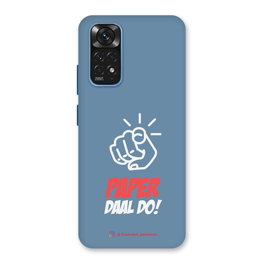 Paper Daal Do SteelBlue Back Case for Redmi Note 11S