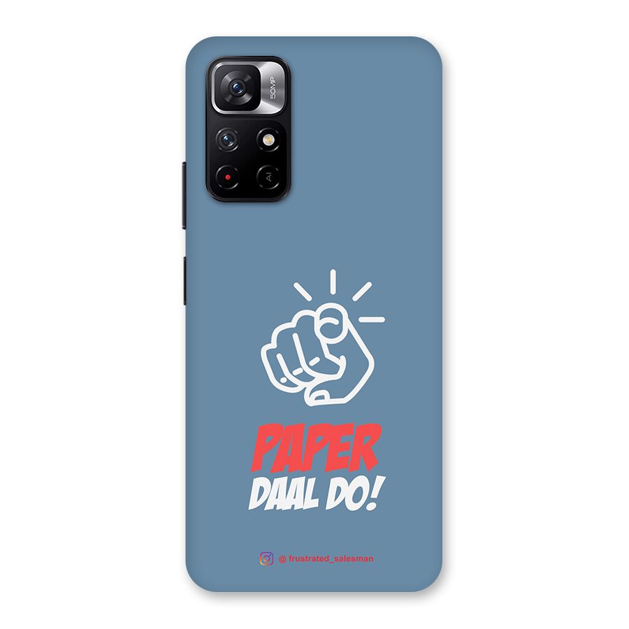 Paper Daal Do SteelBlue Back Case for Redmi Note 11T 5G