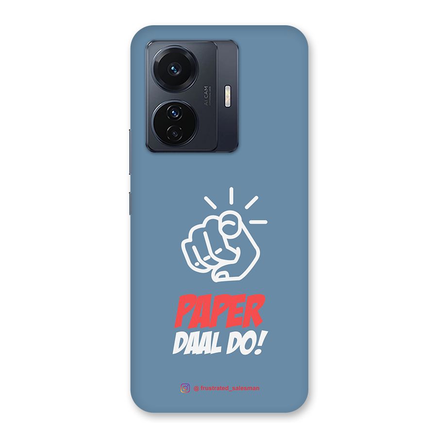 Paper Daal Do SteelBlue Back Case for Vivo T1 Pro