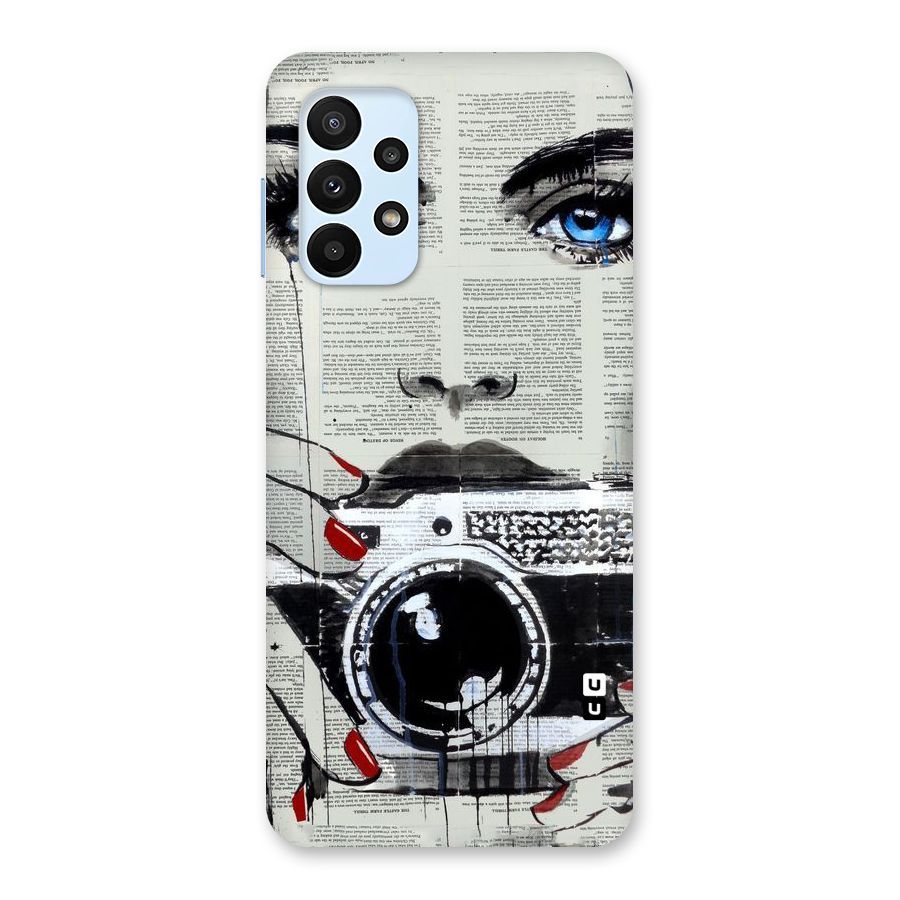 Paper Face Beauty Back Case for Galaxy A23