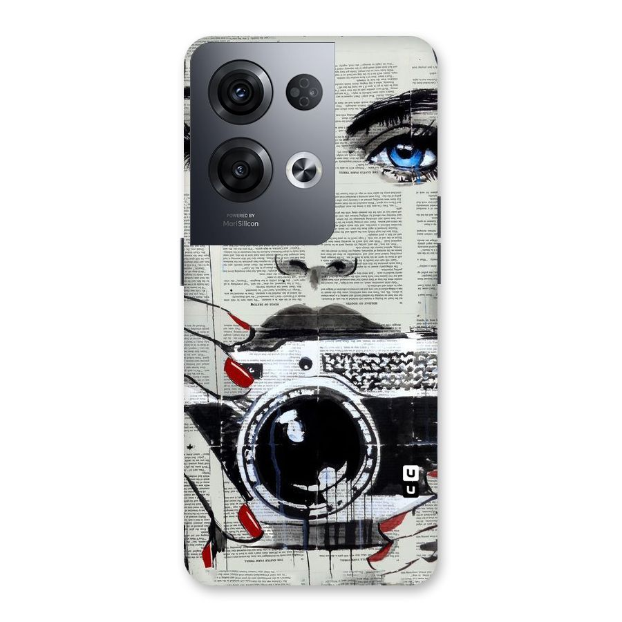 Paper Face Beauty Back Case for Oppo Reno8 Pro 5G