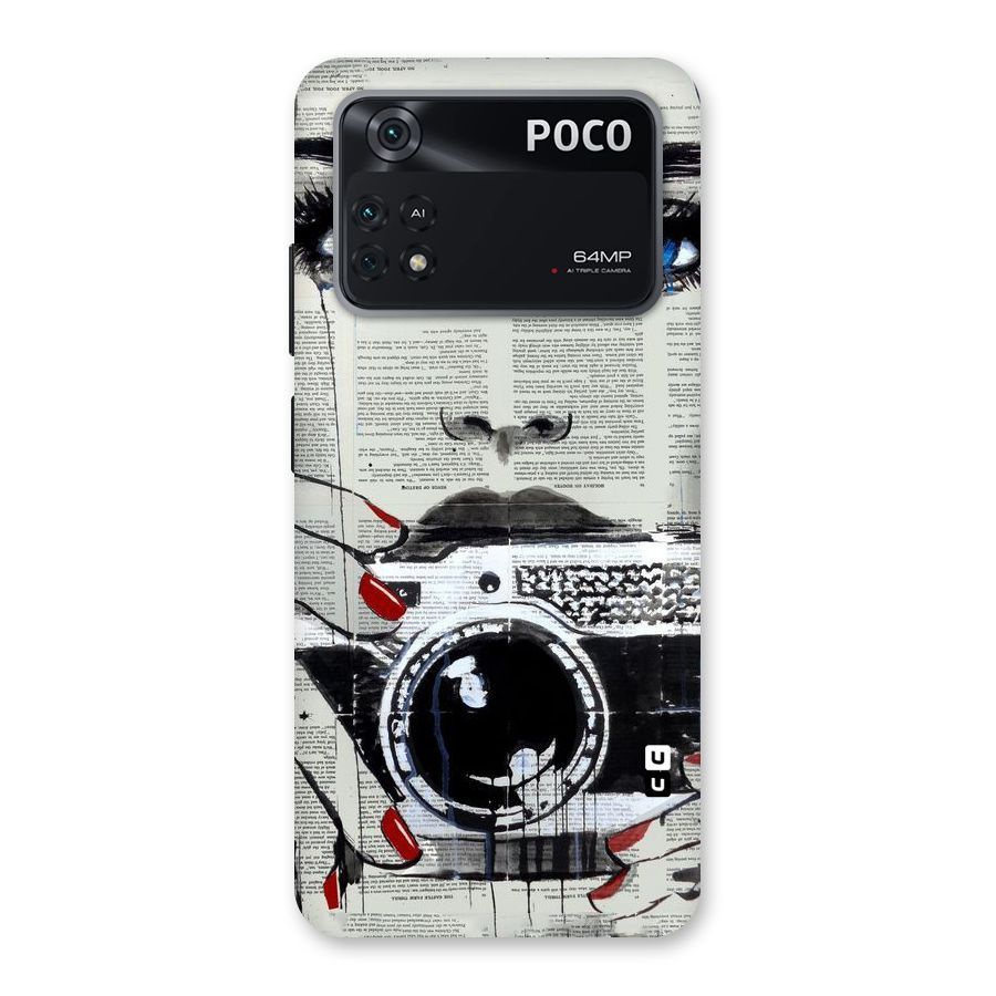 Paper Face Beauty Back Case for Poco M4 Pro 4G