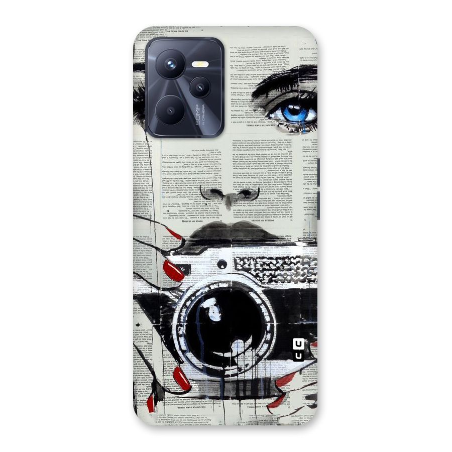 Paper Face Beauty Back Case for Realme C35
